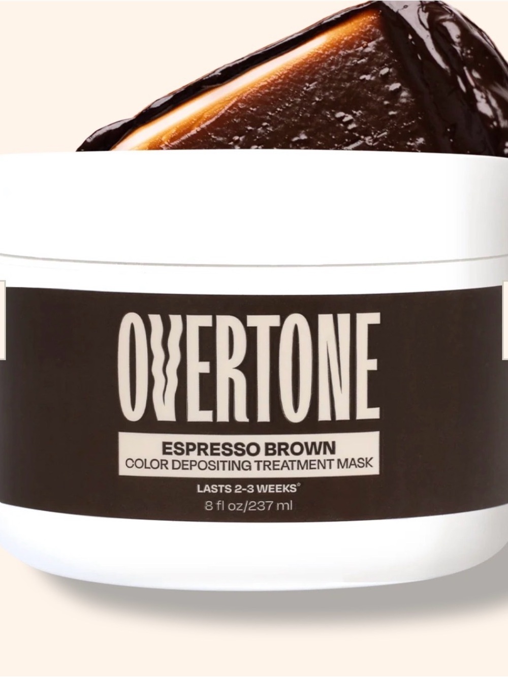 Overtone Espresso Brown Coloring Conditioner Gloss - Deep Brown Hair Color - Picture 2 of 3